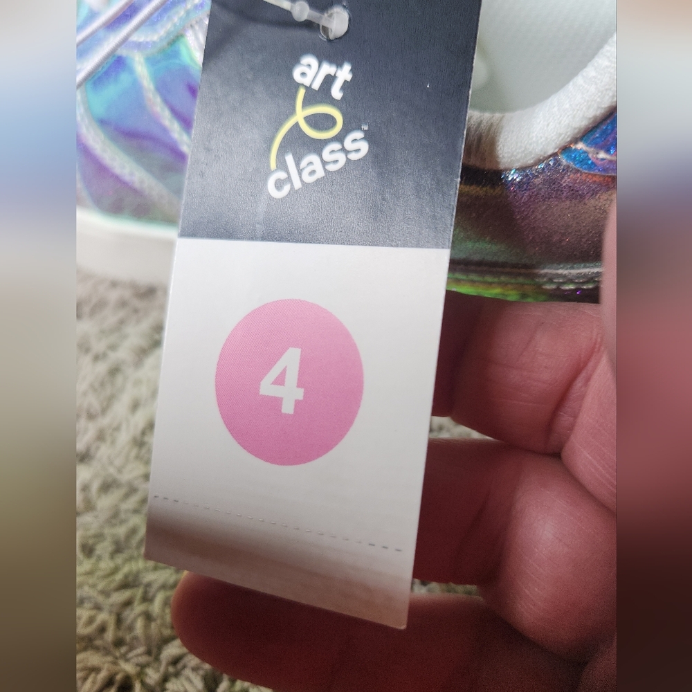 Girls' Whitney Court Iridescent Sneakers - art class 4 - Picture 10 of 11